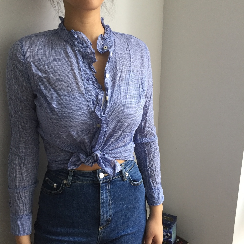 Blue Check Gap Shirt
